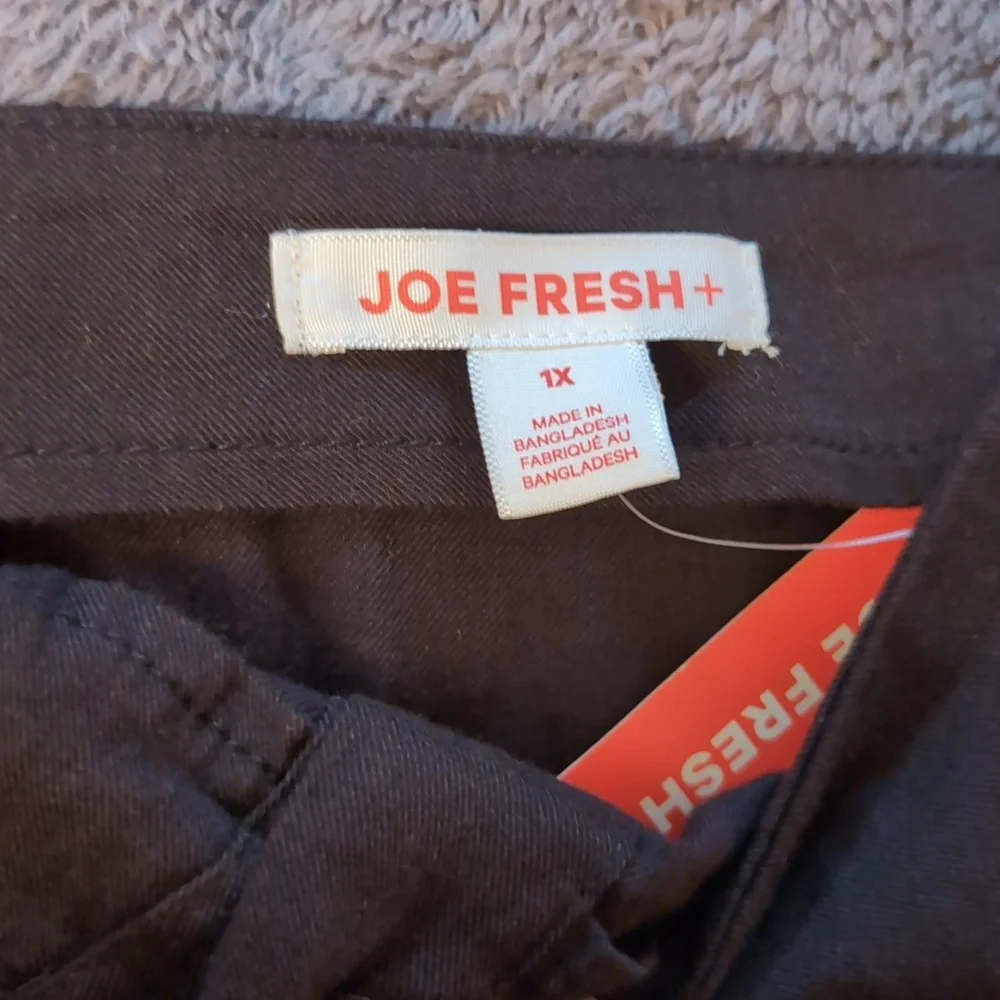 Joe Fresh| NWT Black Button Down Midi Dress Cotton Blend - Picture 10 of 15